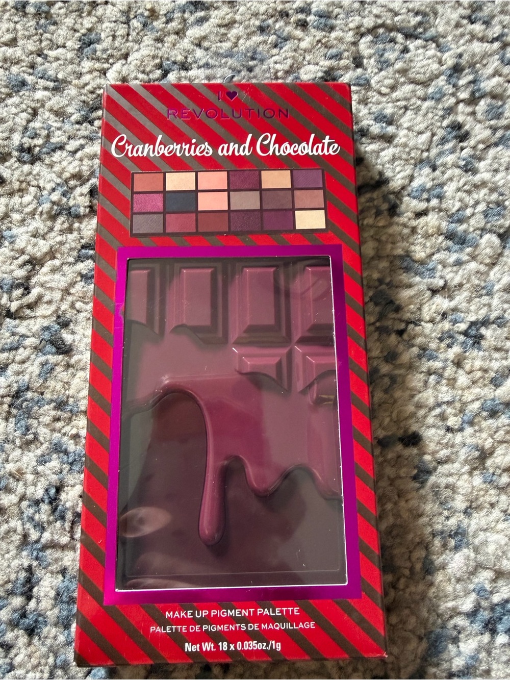 I Heart Revolution Cranberries & Chocolate 18 Shade Makeup Palette – New